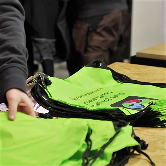 Transferdruk van tote bags